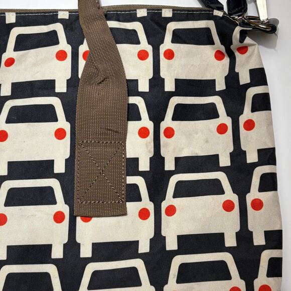 Orla Kiely Target Overnight Weekender Travel Car Print Large Tote Duffle Bag - Picture 6 of 9